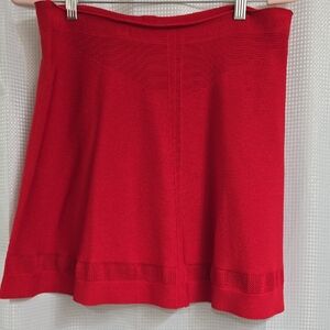Armani Exchange Vibrant Red A-Line Skirt